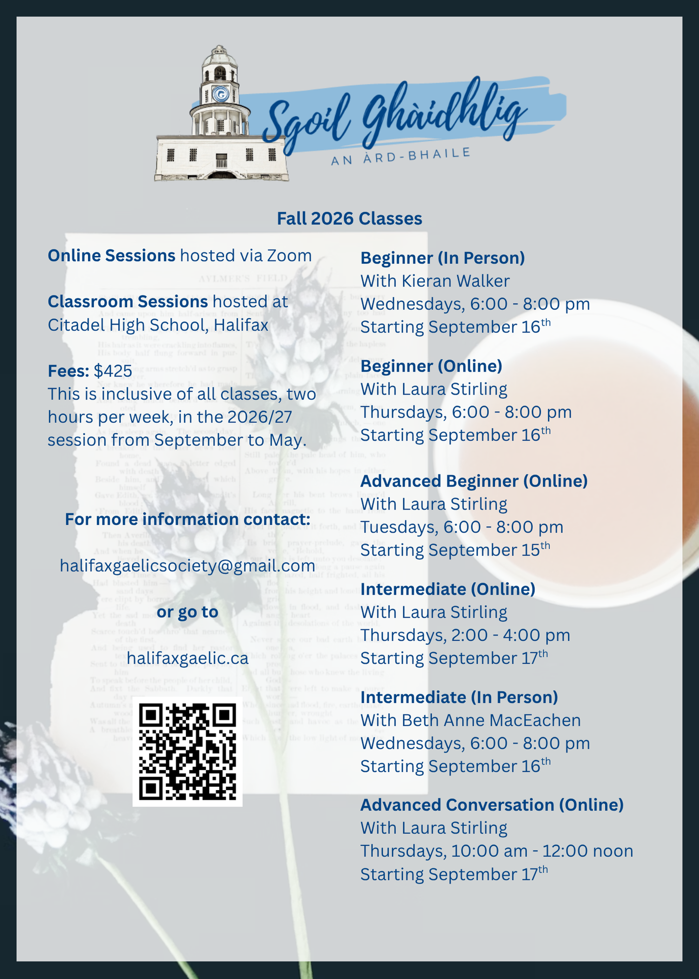 Fall call information